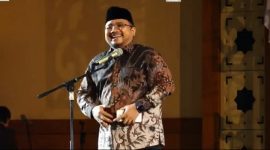 Menteri Agama Yaqut Cholil Qoumas saat sambutan acara IKALUIN Award/Repro