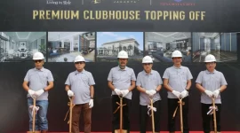Agung Podomoro Group (APG) menggelar Topping Off Premium Clubhouse Bukit Podomoro Jakarta, yang digelar pada Jumat, 9 Desember 2022. (Foto: Istimewa)