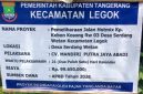 Papan proyek terlihat tidak ada volume panjang dan lebar.